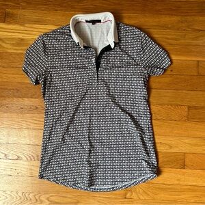 Greyson Black and White Golf Polo